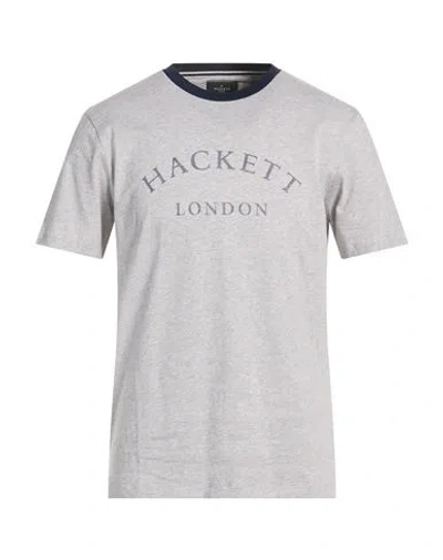 Hackett Heritage Man T-shirt Light Grey Size Xl Cotton In Gray