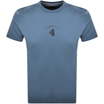 Hackett Heritage Number T Shirt Eton Blue