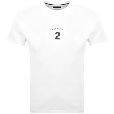Hackett Heritage Number T Shirt Optic White