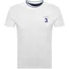 Hackett Heritage Number T Shirt White In White