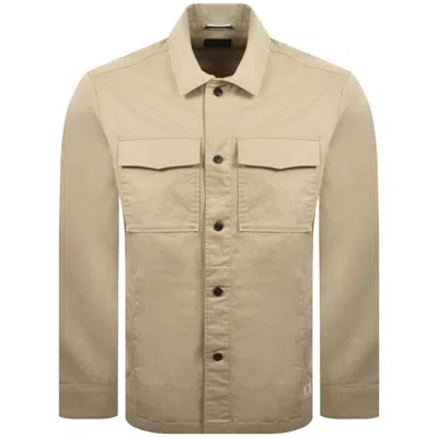 Hackett Heritage Overshirt Grain Beige In Multi