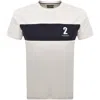 Hackett Heritage Panel T Shirt White In White