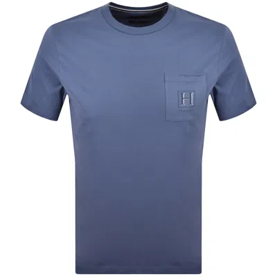 Hackett Heritage Pocket T Shirt Blue
