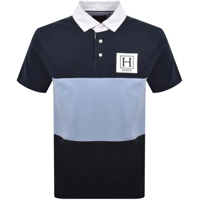 Hackett Heritage Polo T Shirt Navy In Blue