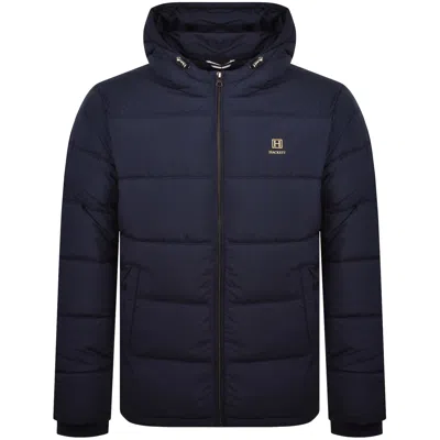 Hackett Heritage Puffer Jacket Navy
