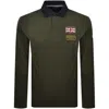 Hackett Heritage Rally Badges Polo Green In Green