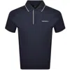 Hackett Heritage Resort Logo Tipped Polo Navy In Blue