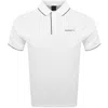 Hackett Heritage Resort Logo Tipped Polo White In White