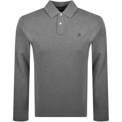 Hackett Heritage Small Logo Polo T Shirt Ash Grey