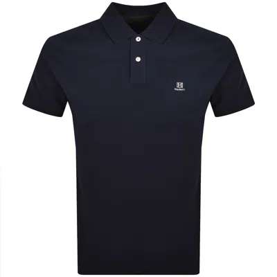 Hackett Heritage Small Logo Polo T Shirt Navy