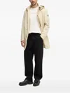 Hackett Hooded Buttoned Jacket In Neutral