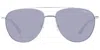 Hackett Hsk1148 930 Men's Sunglasses Silver Size 56 In Multi