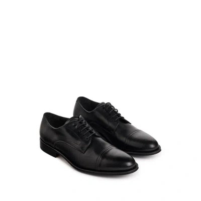 Hackett Jason Basic 9 Leather Derby Shoes In Black