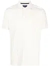 Hackett Logo-embroidered Cotton Polo Shirt In Neutrals