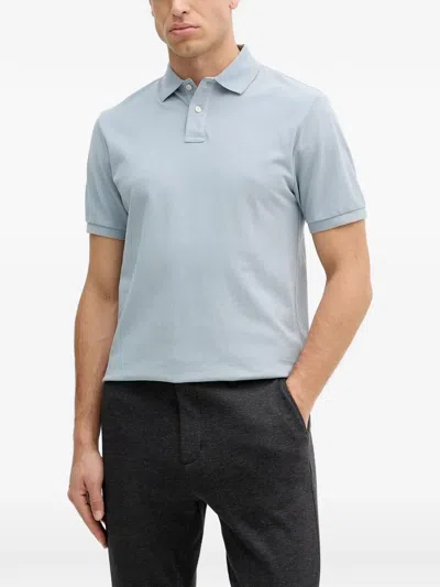 Hackett Logo-embroidery Polo Shirt In Blue