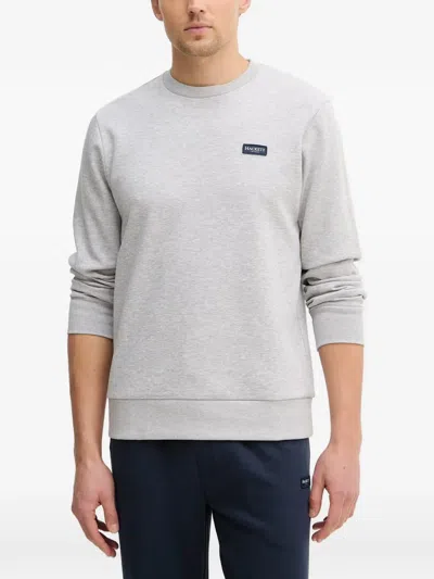 HACKETT LOGO-PATCH SWEATSHIRT