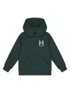 Hackett Logo-print Hoodie In Green