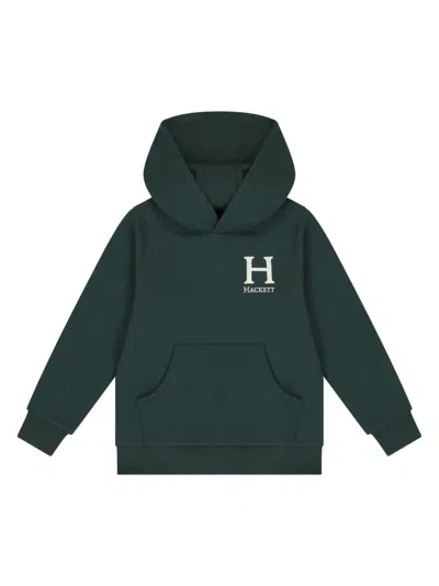 Hackett Kids' Logo-print Hoodie In Green