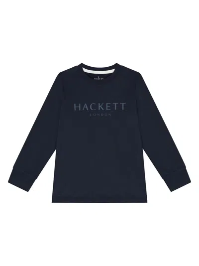 Hackett Kids' T-shirt Mit Logo-print In Blau
