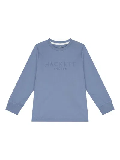 Hackett Kids' Logo-print T-shirt In Blue