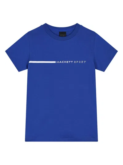 Hackett Kids' Logo-print T-shirt In Blue