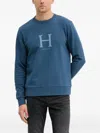 Hackett Logo Sweatshirt In Blue