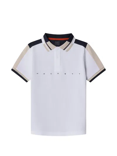 Hackett Kids' Logo-detail Polo Shirt In Multi