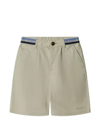 Hackett Kids' Logo-embroidered Shorts In Green