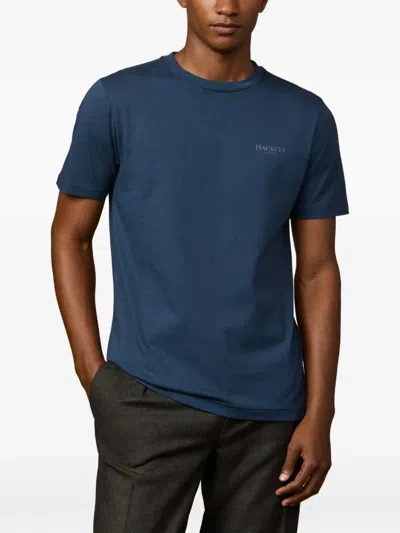 Hackett Logo-print T-shirt In Blue