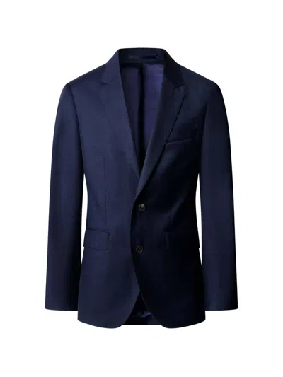 Hackett London Belgravia Wool Blazer In Blue
