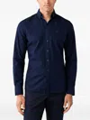 Hackett London 브롬튼 가먼트 다이 옥스포드 셔츠 In Blue
