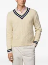 Hackett London Pullover Mit Zopfmuster In Neutral