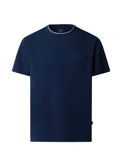Hackett London 체스트 포켓 피케 티셔츠 In Blue