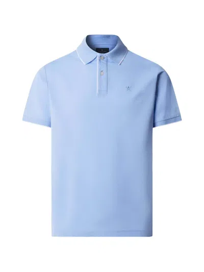 Hackett London Classic-fit Polo Shirt In Blue