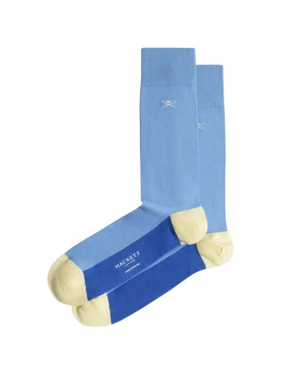 Hackett London Colour-block Socks In Blue