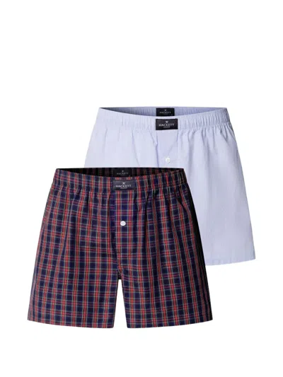 Hackett London Cotton Boxer Shorts (pack Of Two) In Multi
