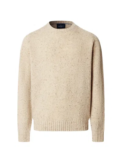 Hackett London Donegal Wool Sweater In Neutral