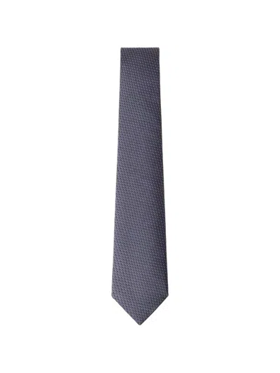 Hackett London Dot-pattern Silk Tie In Purple