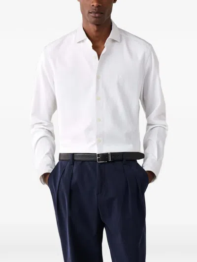 Hackett London Giro Inglese Hemd In White