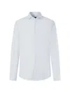 Hackett London 그래프 체크 셔츠 In White