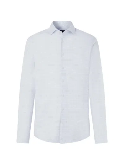 Hackett London 그래프 체크 셔츠 In White