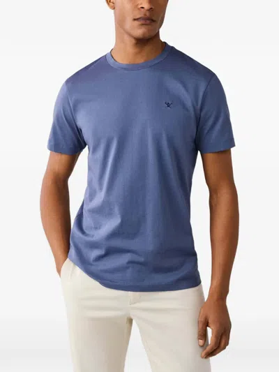 Hackett London Hackett Basic T-shirt Ss Logo Tee In Blue
