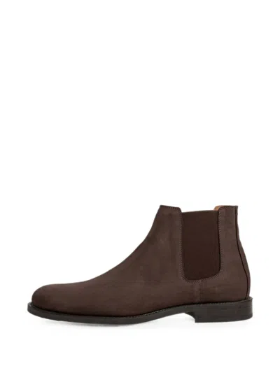 Hackett London Hampton Chelsea Ankle Boots In Brown