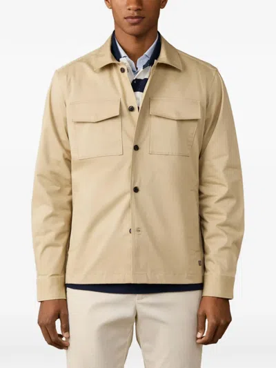 Hackett London 헤리티지 셔츠 재킷 In Neutral