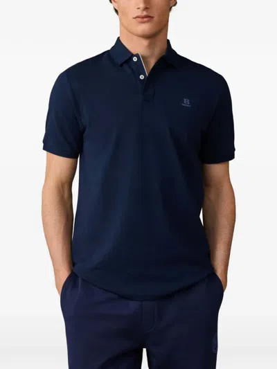 Hackett London Heritage Short-sleeve Polo Shirt In Blue