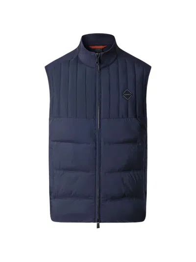Hackett London High-neck Gilet In Blue