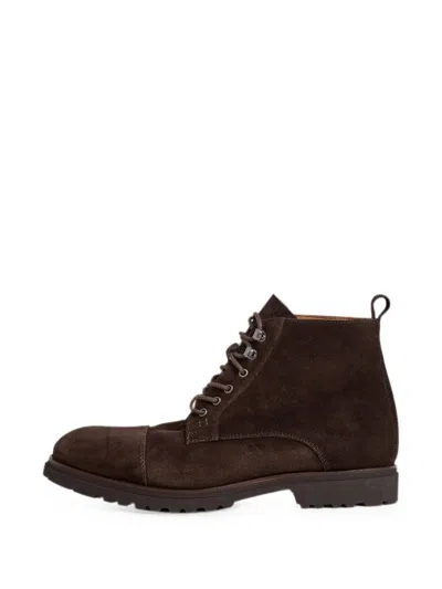 Hackett London Hudson Toe-cap Ankle Boots In Brown