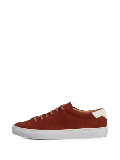 Hackett London Idol Lace-up Sneakers In Red