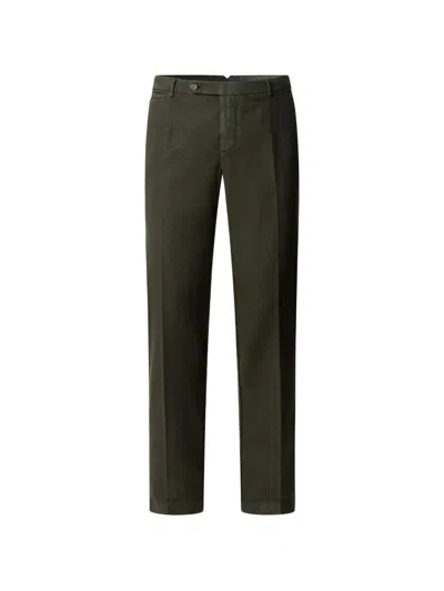 Hackett London Kensington Devon Texture Trousers In Green