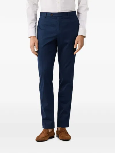 Hackett London Kensington Slim-fit Trousers In Blue